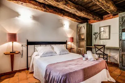 Cama o camas de una habitación en Casas Rurales Molinias