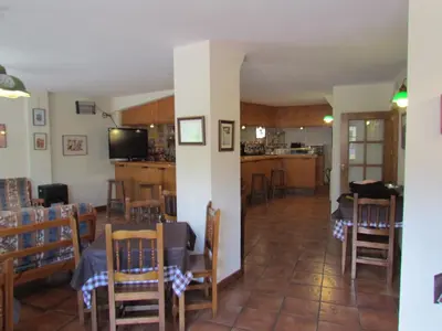 Una cocina o zona de cocina en Hotel Las Nieves