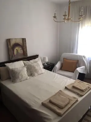 Cama o camas de una habitación en Alojamiento Turístico Las Catonas de Antoñanzas