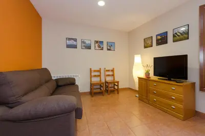 Una televisión o centro de entretenimiento en Apartamentos Casa Aurelia