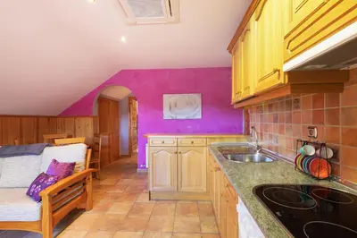 Una cocina o zona de cocina en Apartamentos Cinca