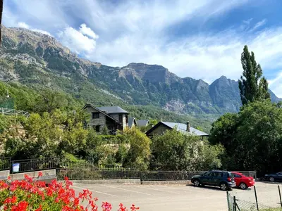 Paisaje cerca de este chalet de montaña