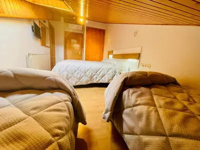 Cama o camas de una habitación en Hotel Arturo