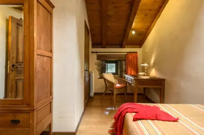 Cama o camas de una habitación en Hotel Akerreta