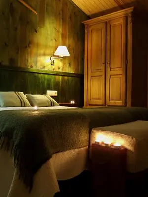 Cama o camas de una habitación en Casa Lueza