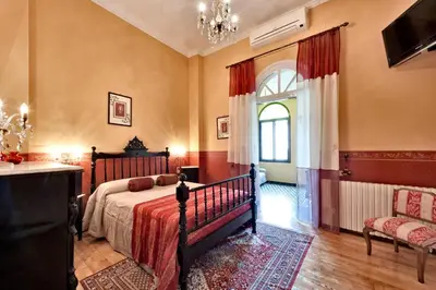 Cama o camas de una habitación en Hotel Casa Ceremines