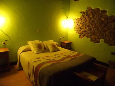 Cama o camas de una habitación en Posada Elbete