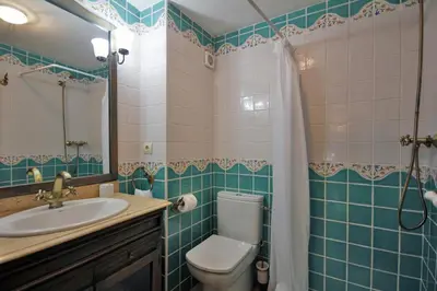 Un baño de Apartamentos Santa Agueda