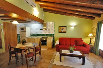 Una cocina o zona de cocina en Apartamentos Santa Agueda