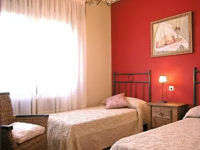 Cama o camas de una habitación en Casa Rural Sancho el Fuerte