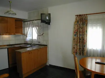Una cocina o zona de cocina en Apartamentos Gabarre