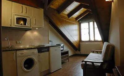 Una cocina o zona de cocina en Apartamentos Gabarre