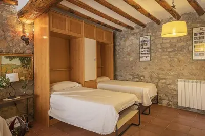 Cama o camas de una habitación en Casas Santos y Tolta