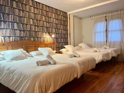 Cama o camas de una habitación en Hotel Eriste