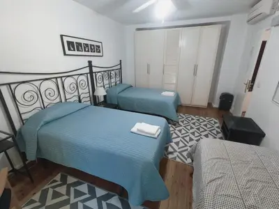 Cama o camas de una habitación en La Posada de San Marcial