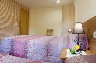 Cama o camas de una habitación en Casa Taragaña
