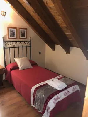 Cama o camas de una habitación en Apartamentos Casa Lavedan