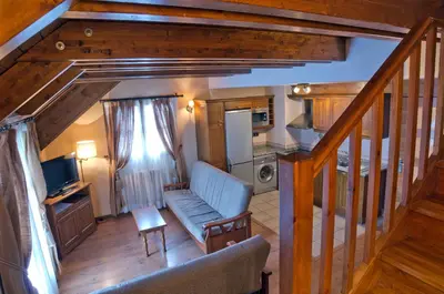 Zona de estar de Apartamentos Casa Lavedan