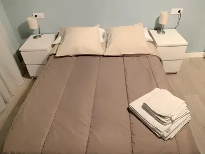 Cama o camas de una habitación en Apto Isabel Centro Histórico