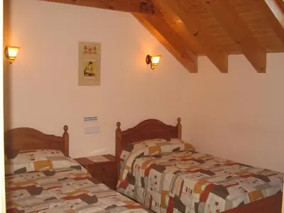 Cama o camas de una habitación en Casa rural Ornat Etxea