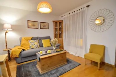 Zona de estar de Apartamento Campanero con WIFI