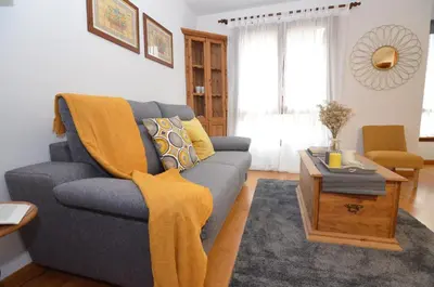 Zona de estar de Apartamento Campanero con WIFI