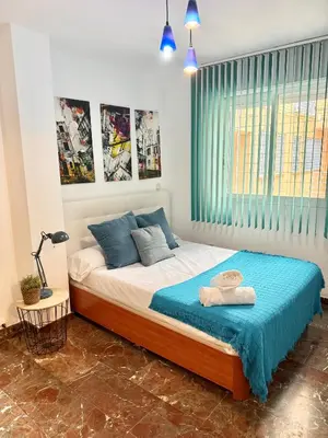 Cama o camas de una habitación en Apartamento Conde II