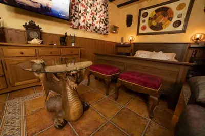 Zona de estar de La Bodeguita de Alhama