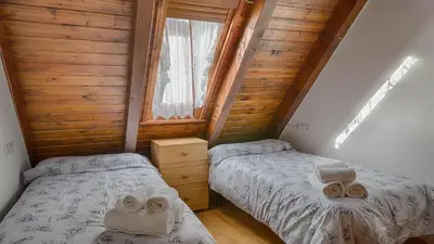 Cama o camas de una habitación en Saplan Real Estate MONTLUDE