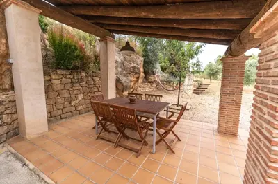 Un patio o zona al aire libre en Mas de L'Acordio