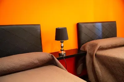 Cama o camas de una habitación en MEQUEDO EN ALCAÑIZ