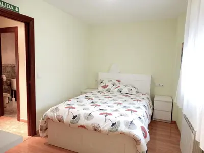 Cama o camas de una habitación en Apartamento del Rosario