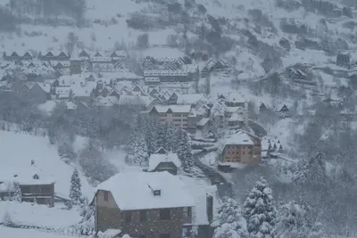 Espacioso ap en Gessa en invierno