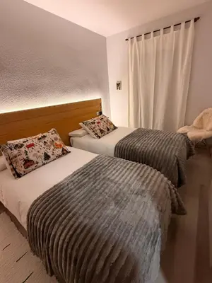 Cama o camas de una habitación en Apartamento La Pinada