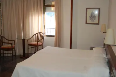 Cama o camas de una habitación en Hotel Betriu