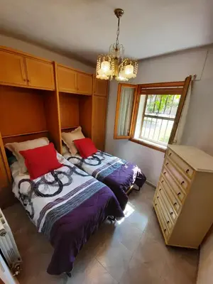 Cama o camas de una habitación en CASA JUNTO AL PARQUE NATURAL DE LAS BARDENAS