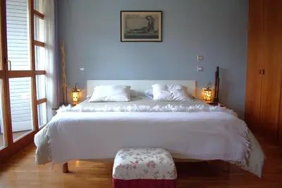 Cama o camas de una habitación en Chalet Baldissera