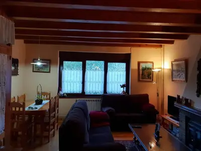 Zona de estar de Casa Aranesa