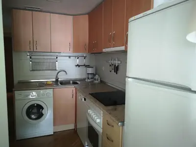 Una cocina o zona de cocina en Apartamentos Aguas Limpias