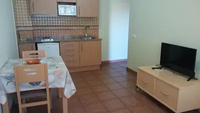 Una cocina o zona de cocina en Hostal Sant Roc