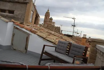Zona de estar de Circuito de Aragon. House up to 16 pax
