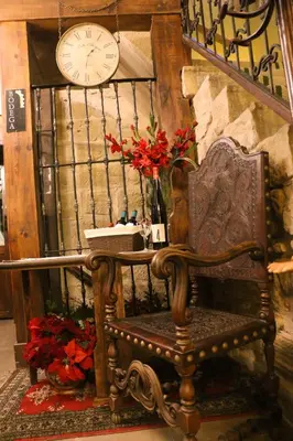 Zona de estar de Posada Abadia de Sietamo