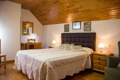 Cama o camas de una habitación en Casa rural Lucuj