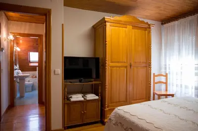 Cama o camas de una habitación en Casa rural Lucuj