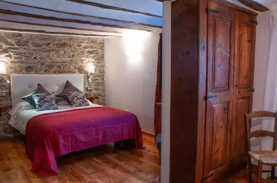Cama o camas de una habitación en Casa Piñana