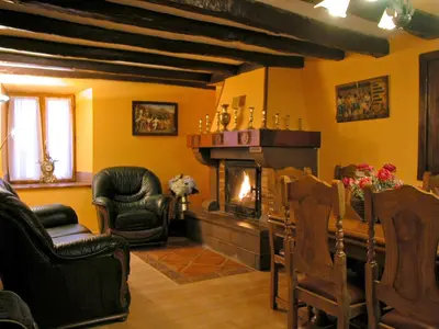 Zona de estar de Casa Navarlaz S N