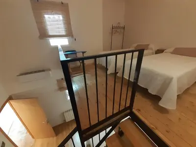 Cama o camas de una habitación en Casa La Foradada