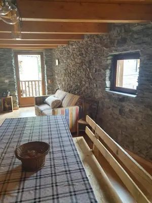 Cama o camas de una habitación en Casa Garrabet