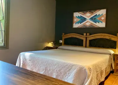 Cama o camas de una habitación en Casa Parranxo
