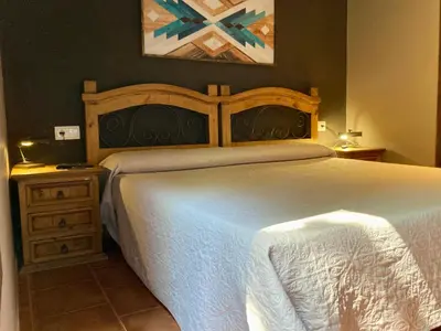 Cama o camas de una habitación en Casa Parranxo